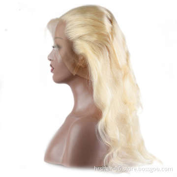 High quality brazilian hair 613 lace front wig human hair1b 613 human wig, blonde virgin hair wig